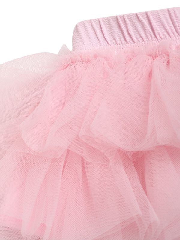 Girls Light Pink Knitted Skirt image number 2